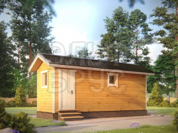 Мобильная баня 7x2.3 м, 13 кв.м